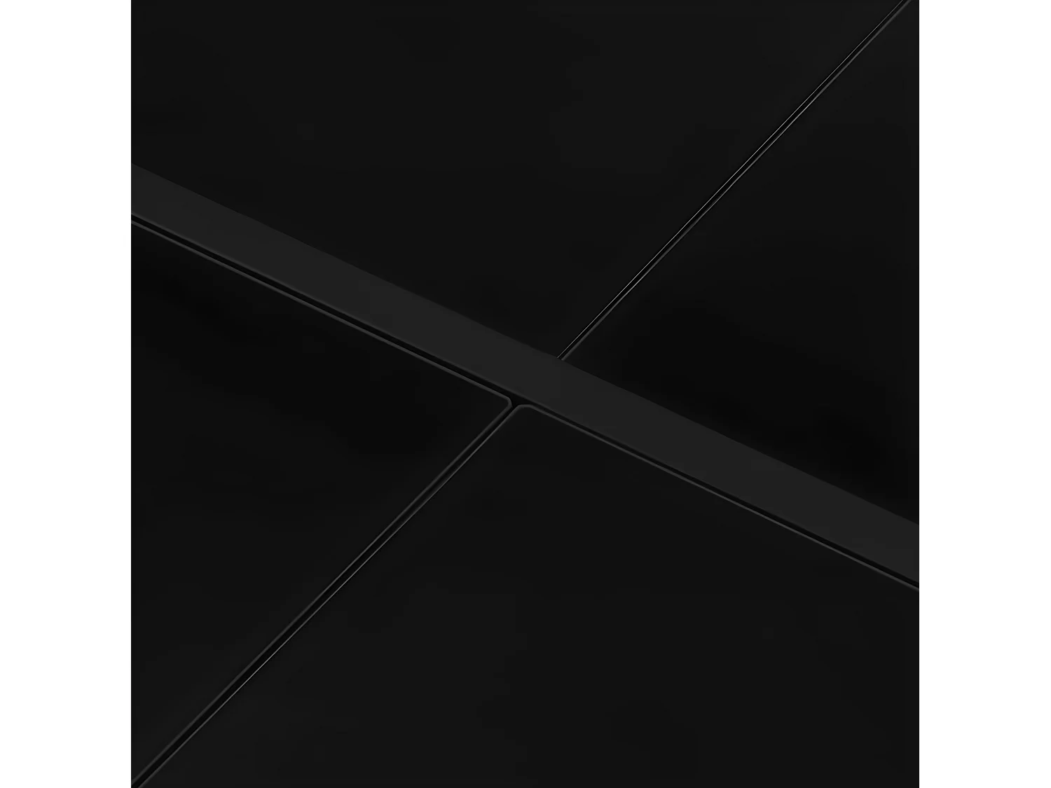 Garden Furniture -  Table de jardin 130x130x72 cm Noir Acier et verre