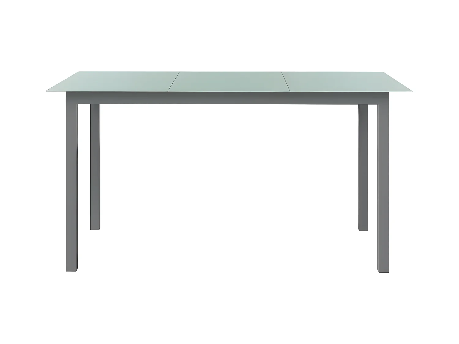 Batesville  Tuintafel 150x90x74 cm aluminium en glas lichtgrijs