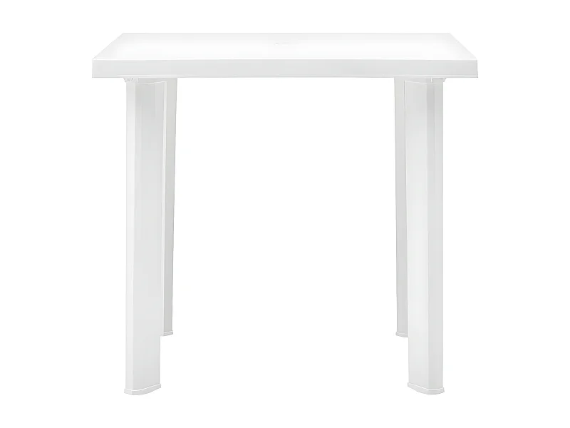 Claire-Evelyne  Table de jardin Blanc 80x75x72 cm Plastique