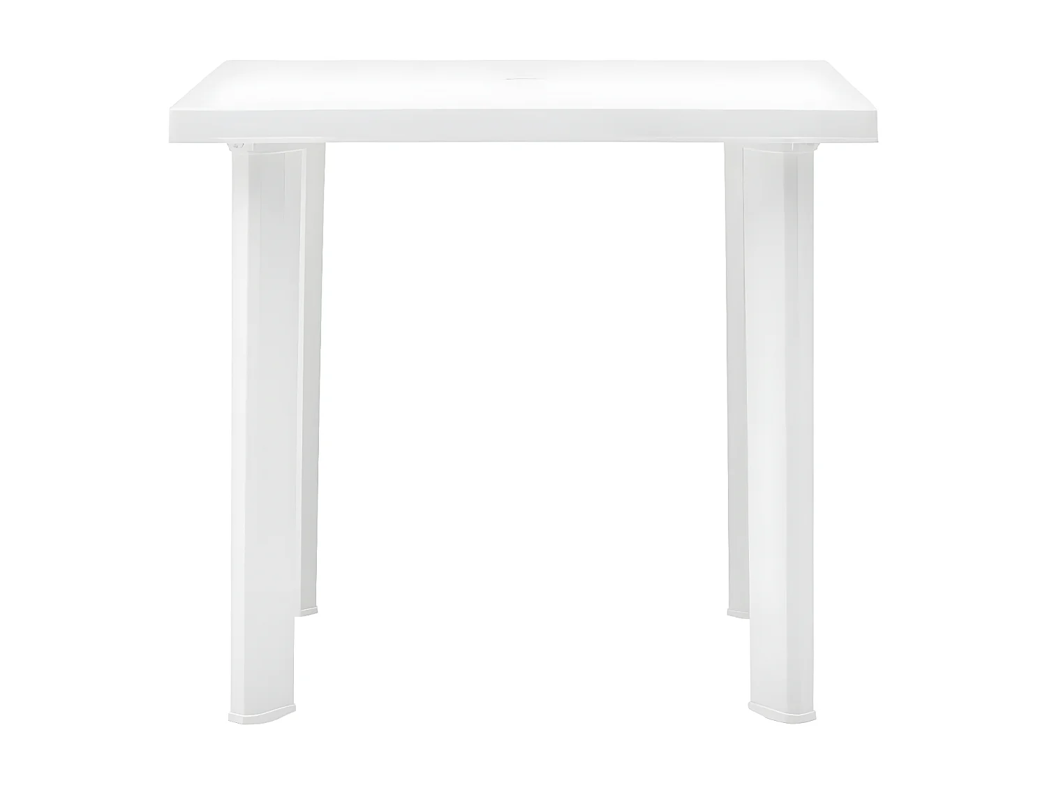 Claire-Evelyne  Tuintafel 80x75x72 cm kunststof wit