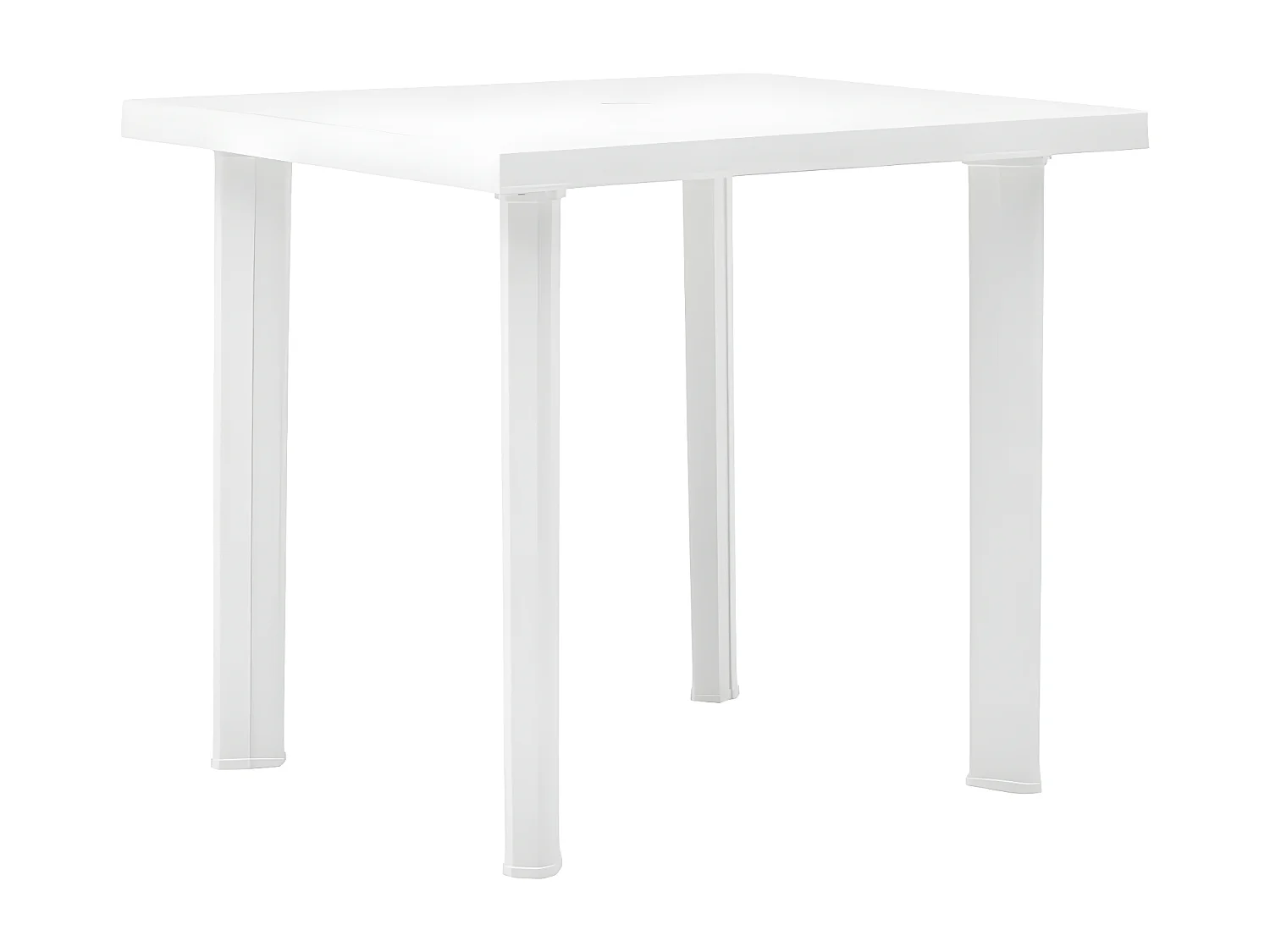 Claire-Evelyne  Tuintafel 80x75x72 cm kunststof wit