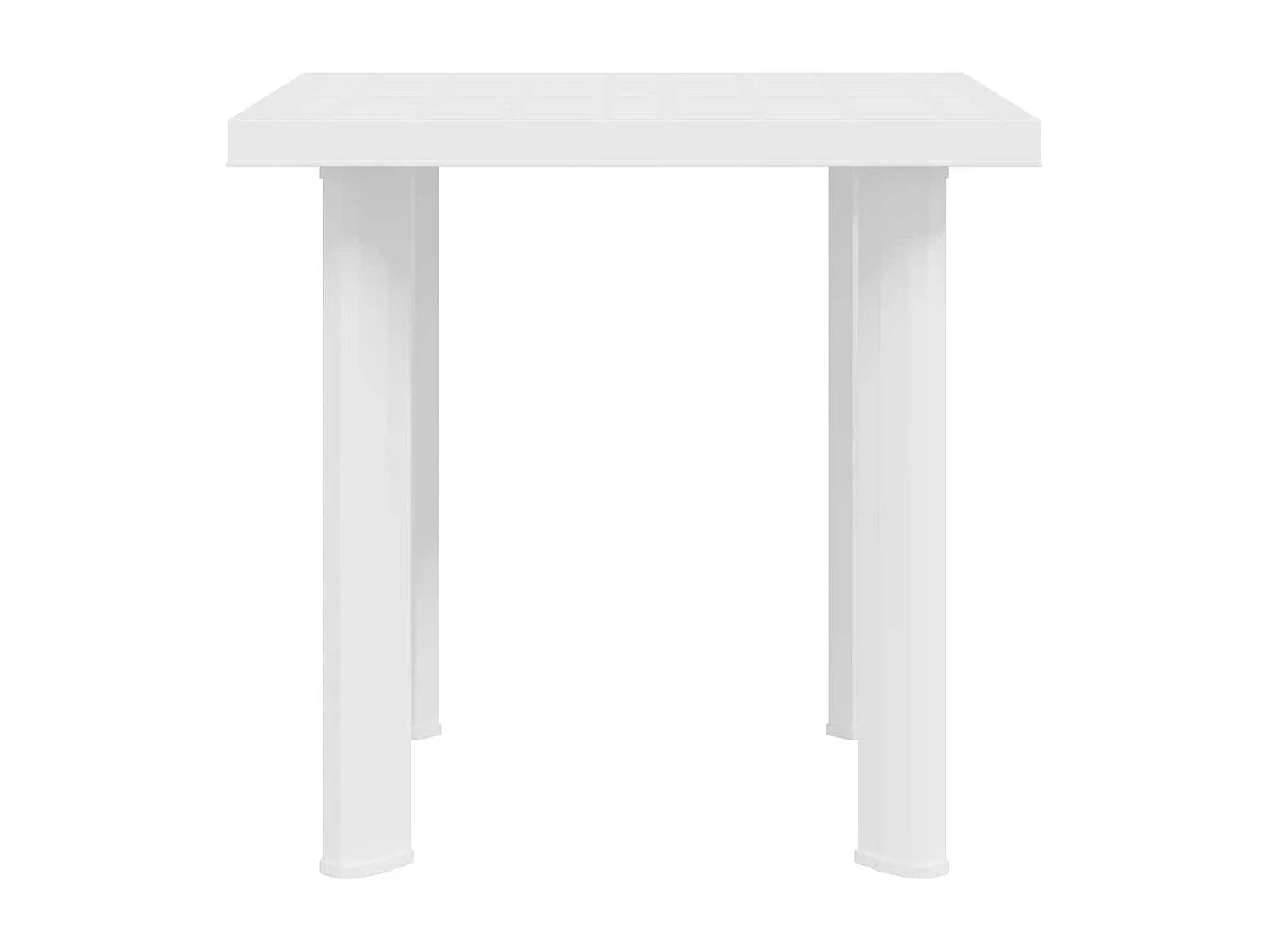 Claire-Evelyne  Table de jardin Blanc 80x75x72 cm Plastique
