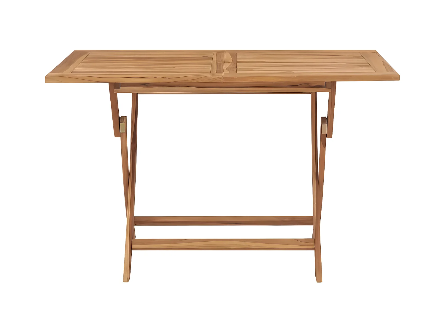 Warrenville  Table pliable de jardin 120x70x75 cm Bois de teck solide