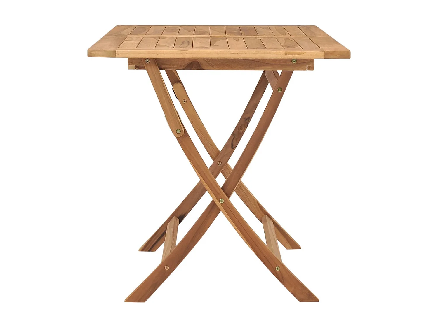 Warrenville  Table pliable de jardin 120x70x75 cm Bois de teck solide
