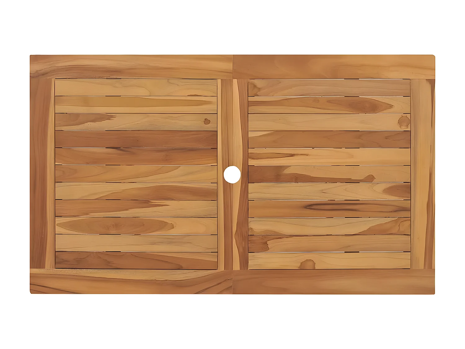 Warrenville  Table pliable de jardin 120x70x75 cm Bois de teck solide