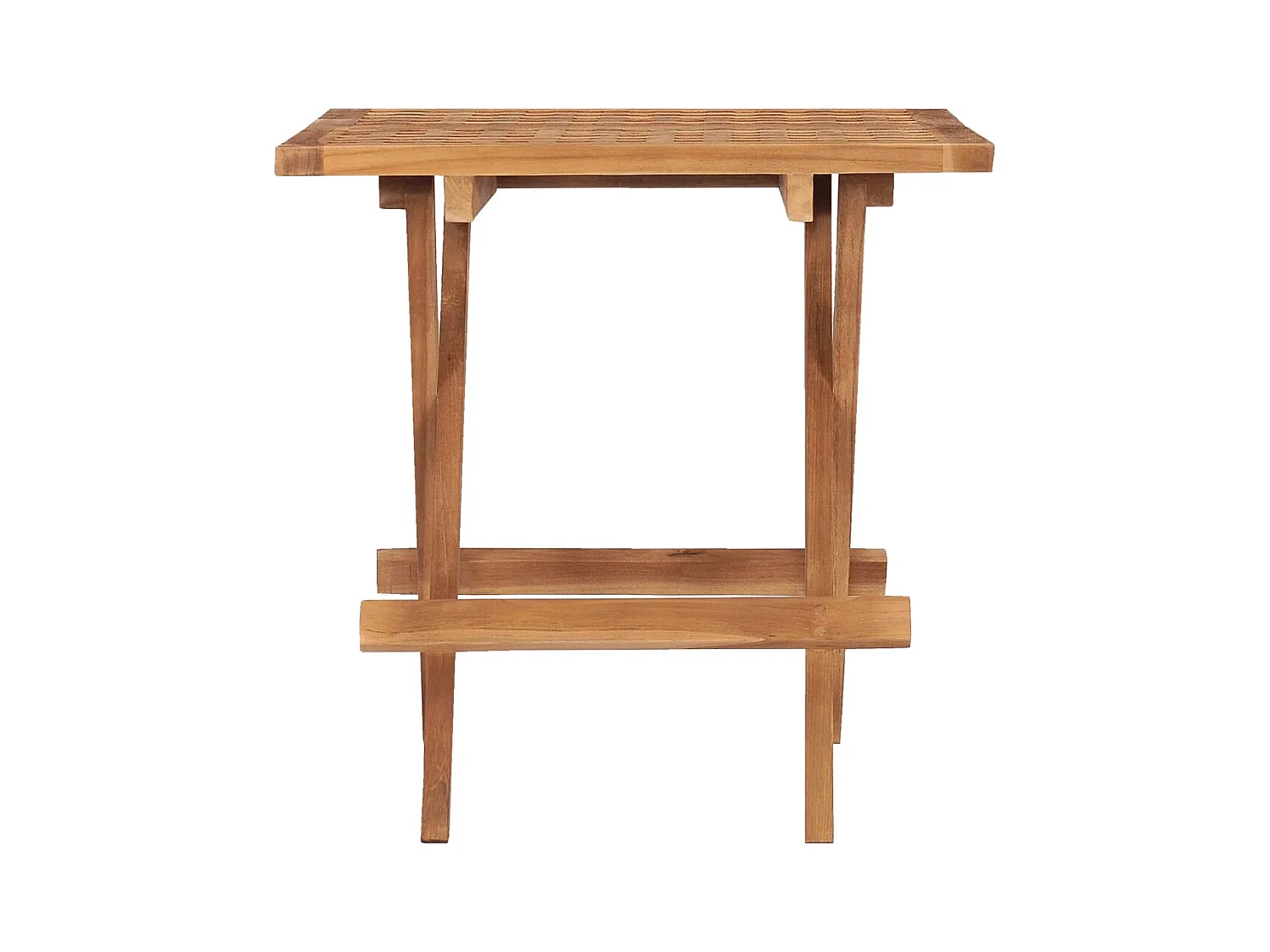 Valkar  Table pliable de jardin 50x50x50 cm Bois de teck solide