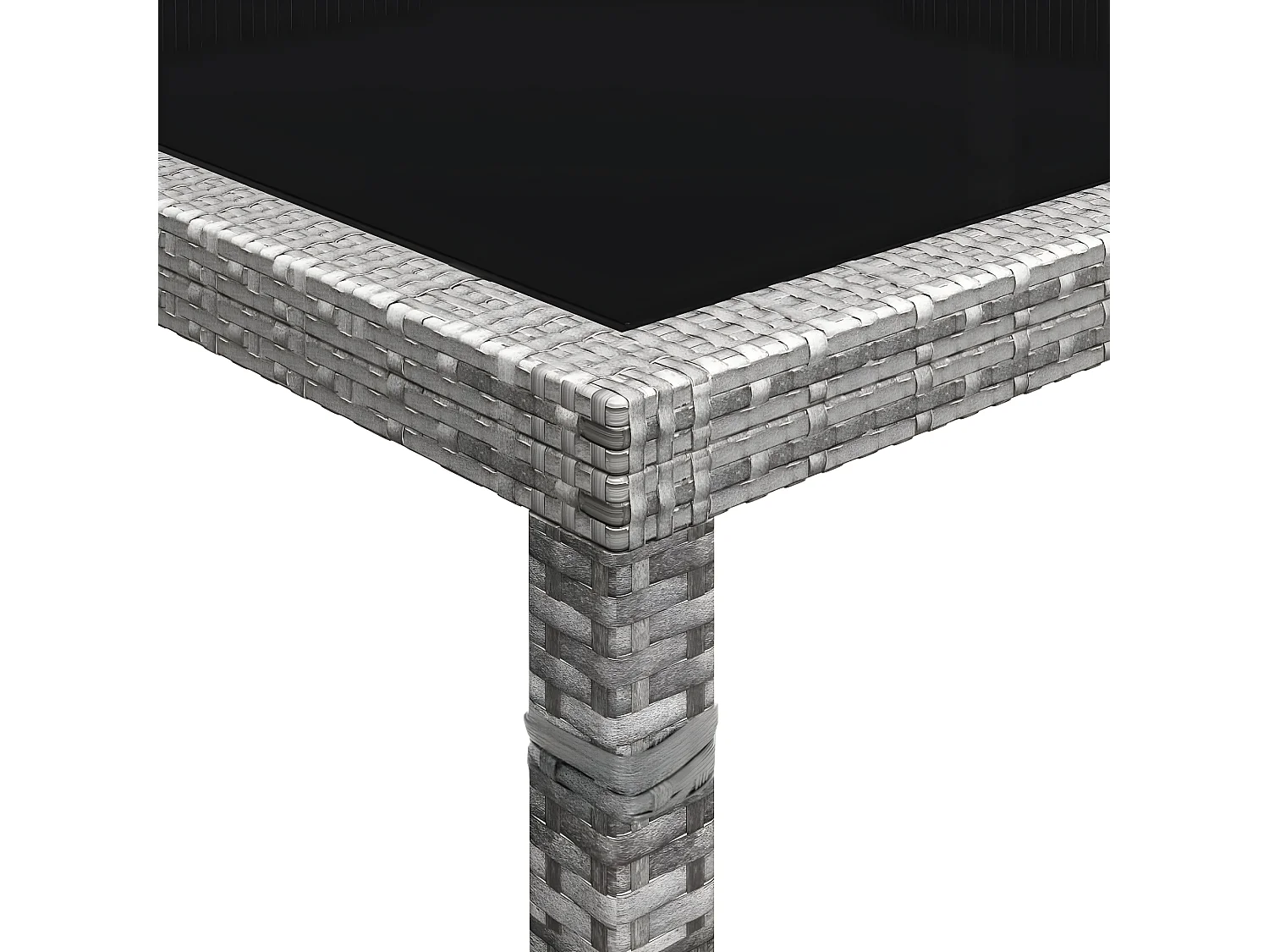 Ludovico  Tuintafel 200x150x74 cm poly rattan grijs