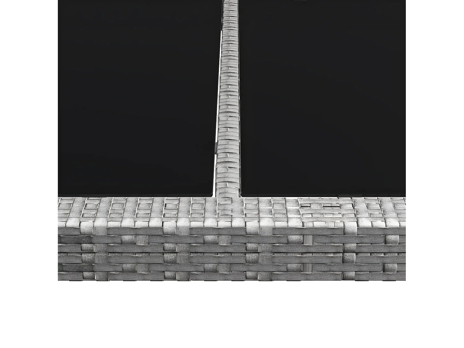 Ludovico  Tuintafel 200x150x74 cm poly rattan grijs