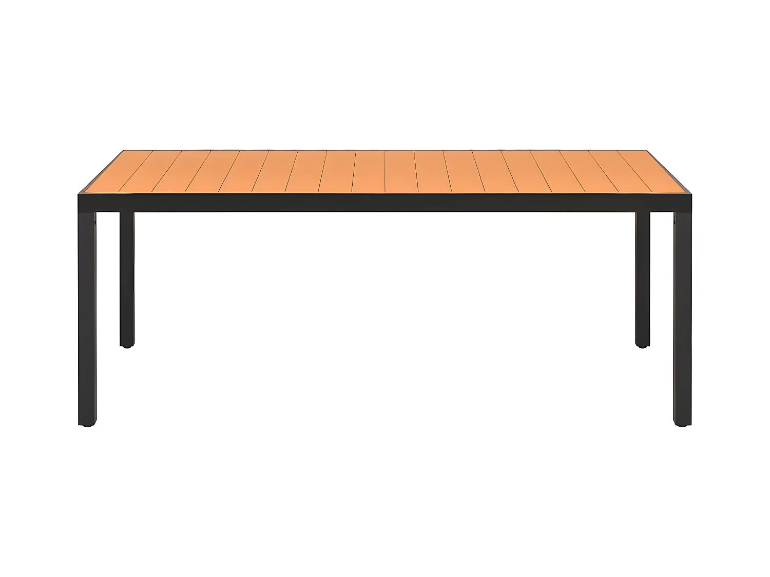 Valentin-Luc  Table de jardin Marron 185 x 90 x 74 cm Aluminium et WPC