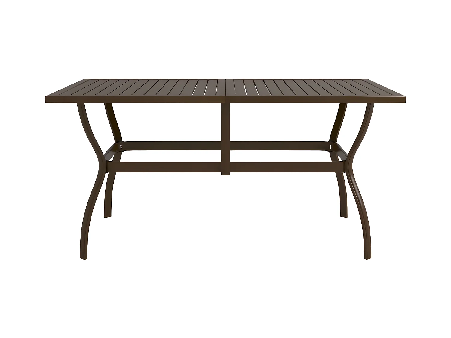 Finley  Tuintafel 140x80x72 cm staal bruin