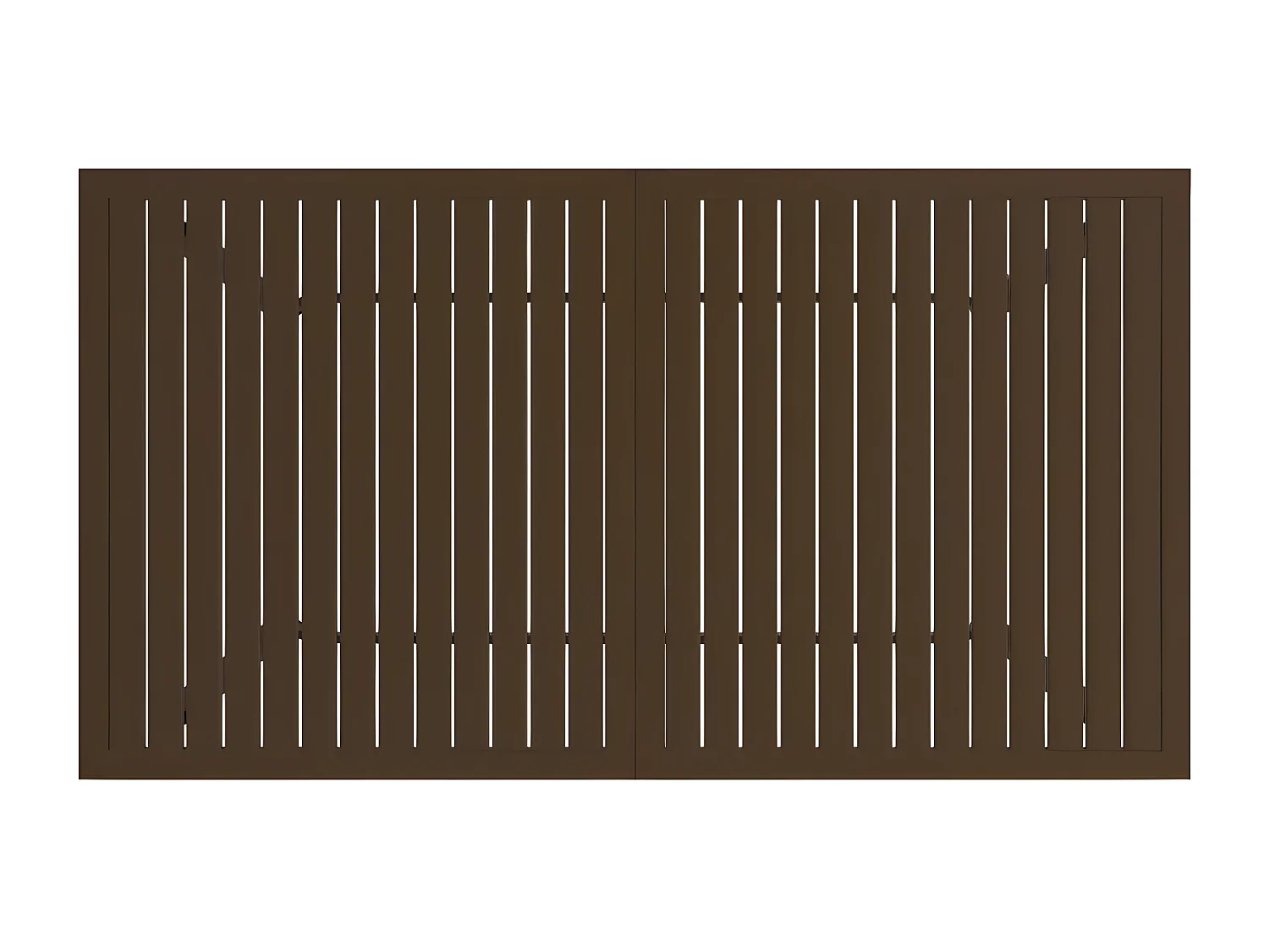 Finley  Table de jardin Marron 140x80x72 cm Acier