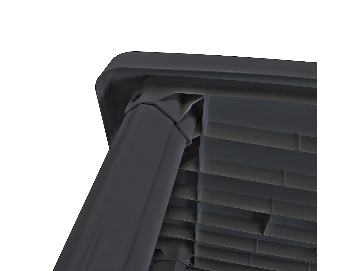 Taha  Tuintafel 101x68x72 cm kunststof antraciet