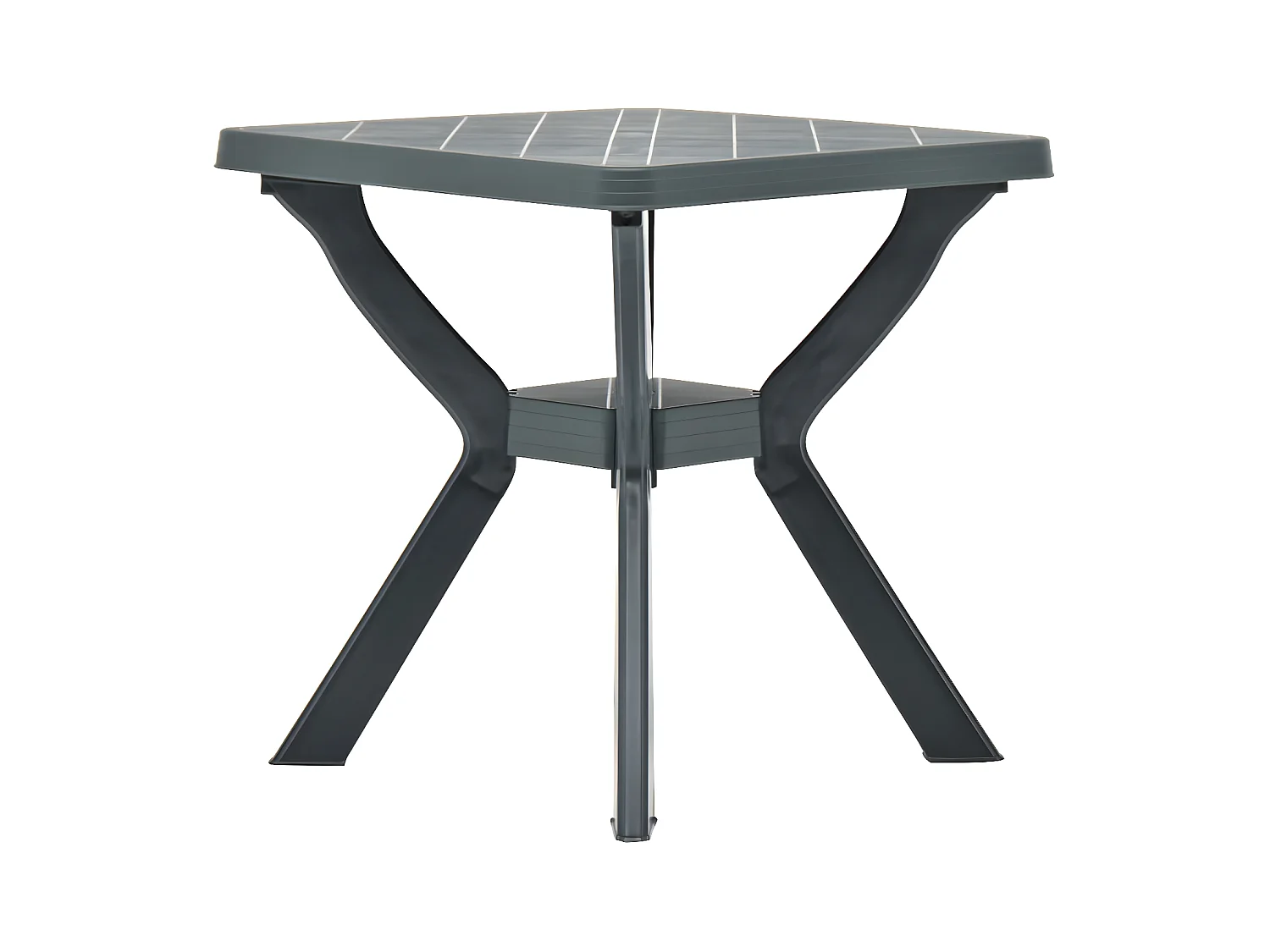 Claire-Frédérique-Marie  Bistrotisch Grün 70x70x72 cm Kunststoff