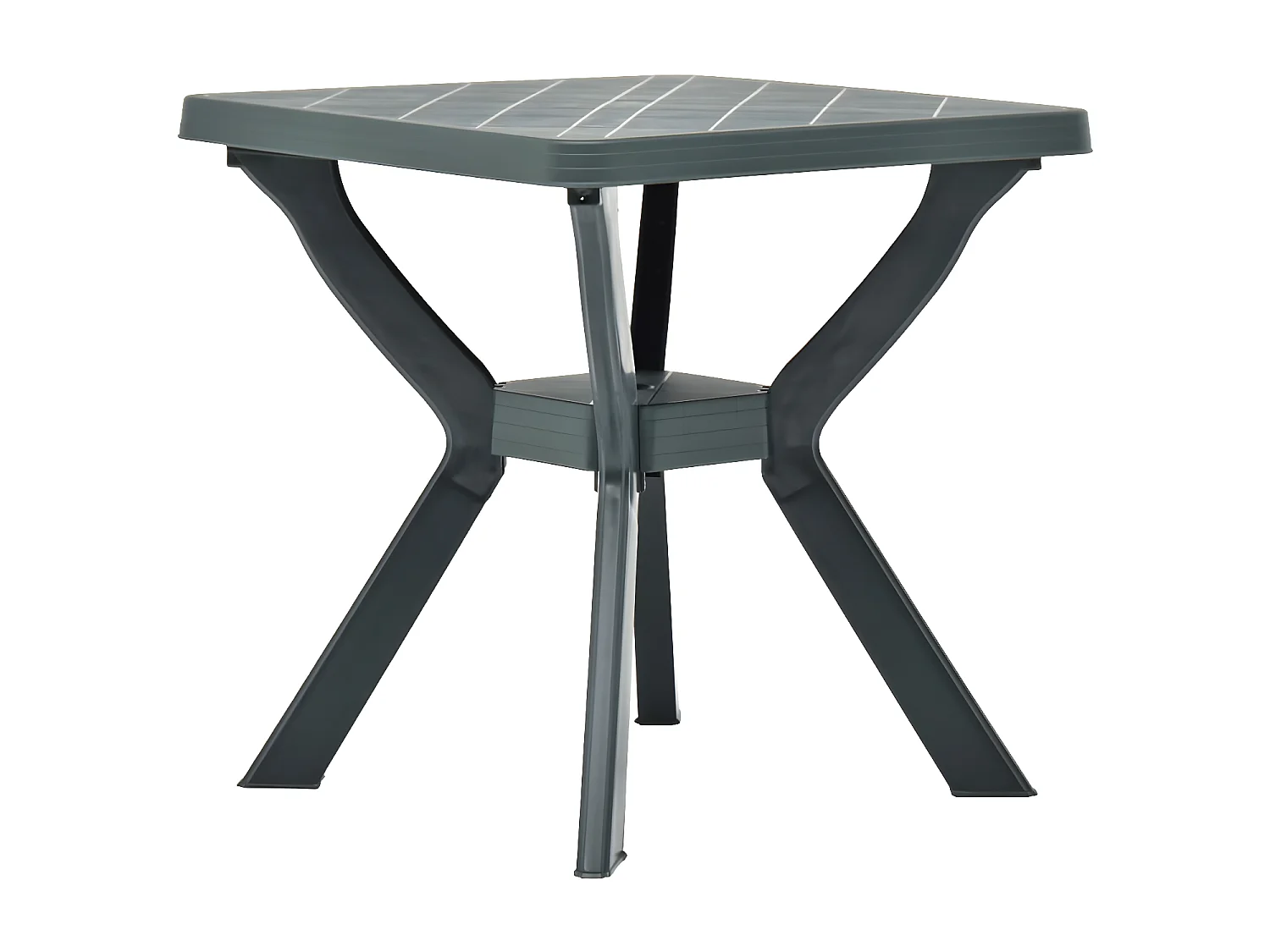 Claire-Frédérique-Marie  Bistrotisch Grün 70x70x72 cm Kunststoff