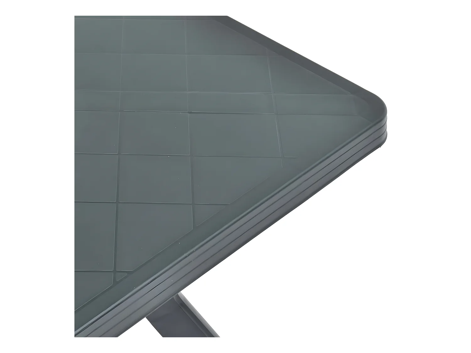 Claire-Frédérique-Marie  Bistrotisch Grün 70x70x72 cm Kunststoff