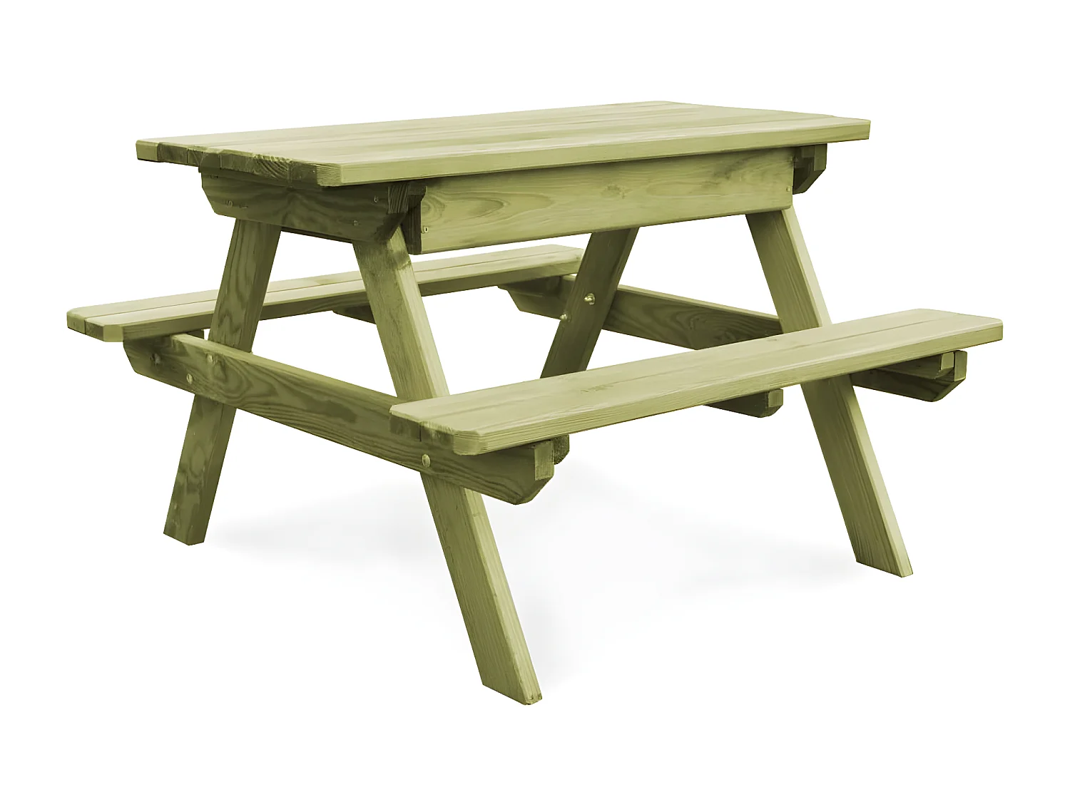 Garden Furniture -  Kinder-Picknicktisch 90x90x58 cm Imprägniertes Kiefernholz