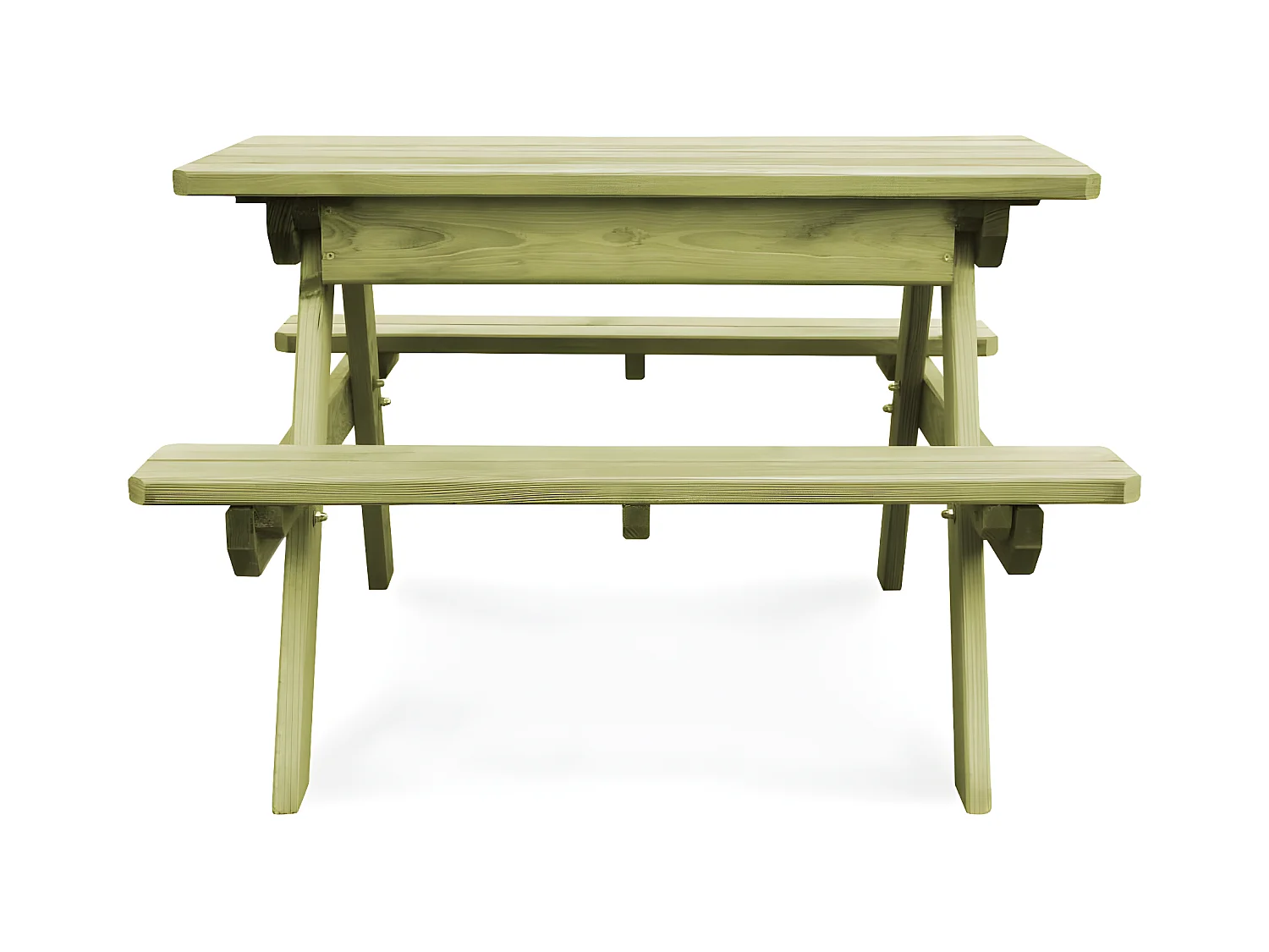 Garden Furniture -  Picknicktafel met banken 90x90x58 cm geïmpregneerd grenenhout