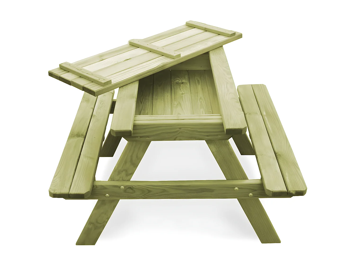 Garden Furniture -  Kinder-Picknicktisch 90x90x58 cm Imprägniertes Kiefernholz