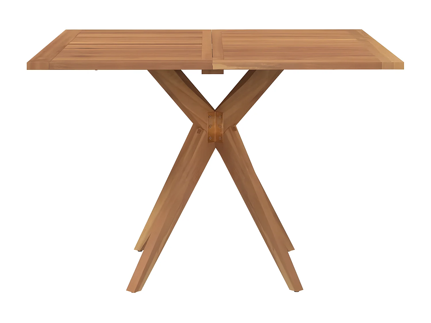 Sol  Table de jardin carrée 110x110x75 cm bois d'acacia solide