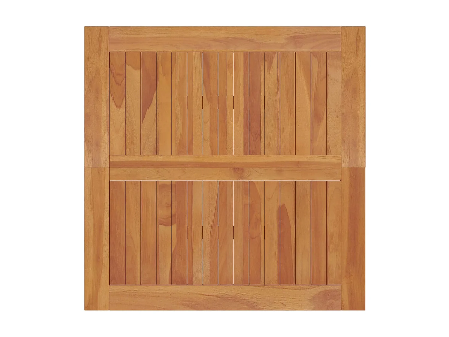 Runaal  Table à dîner de jardin 85x85x75 cm Bois massif de teck