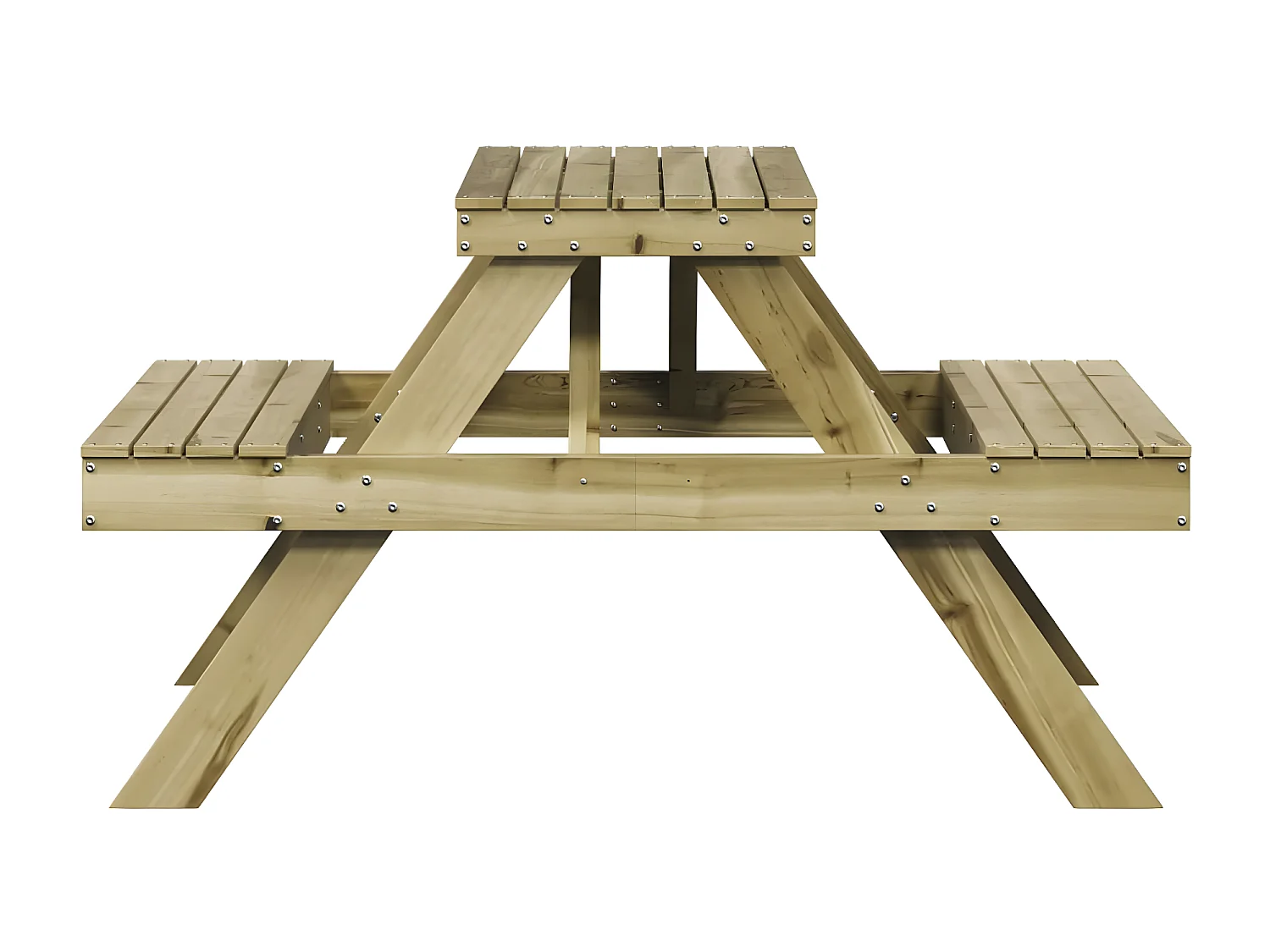 Frekja  Table de pique-nique 105x134x75 cm bois de pin imprégné