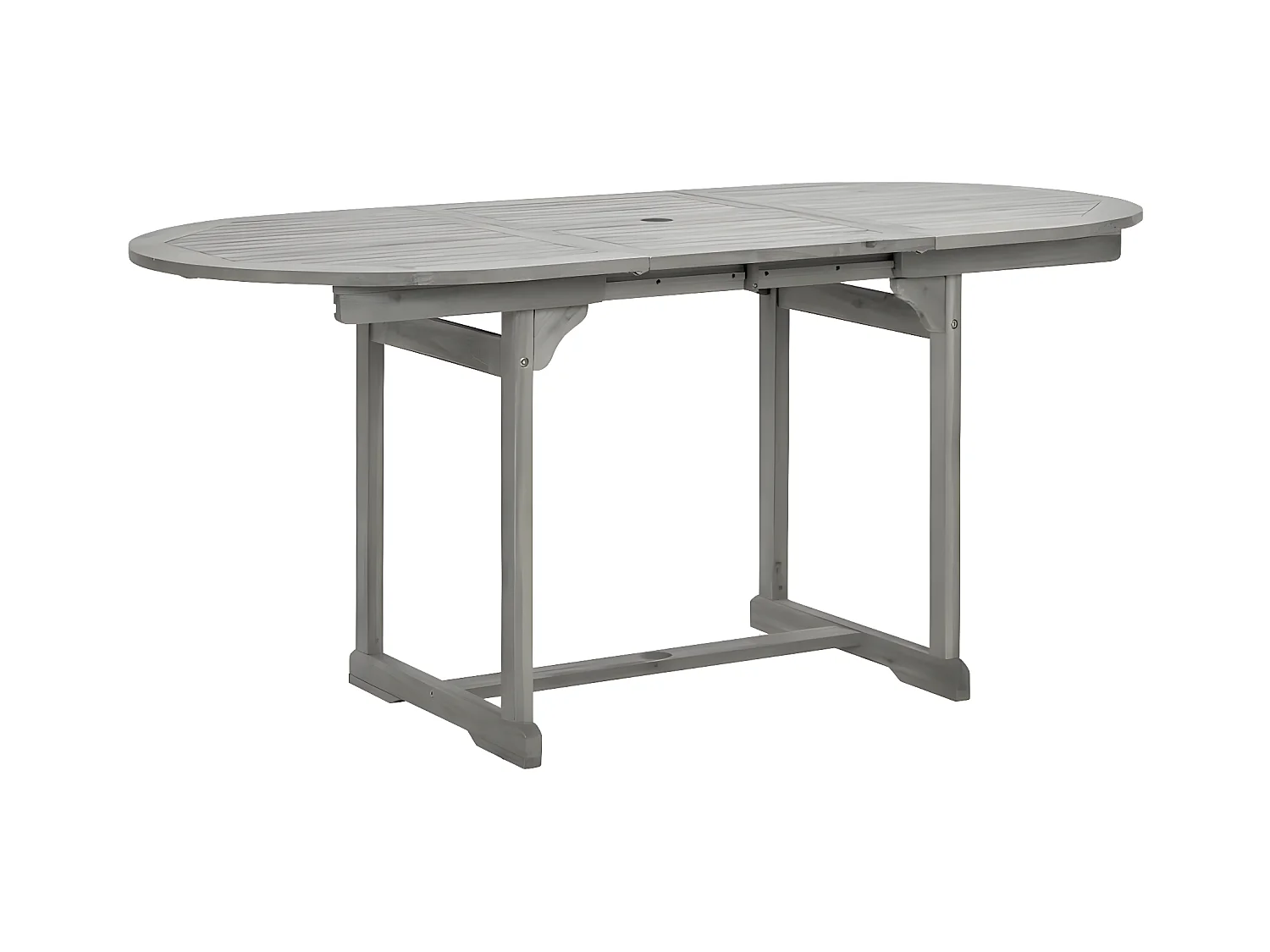 Stokkemarke  Tuintafel (120-170)x80x75 cm massief acaciahout