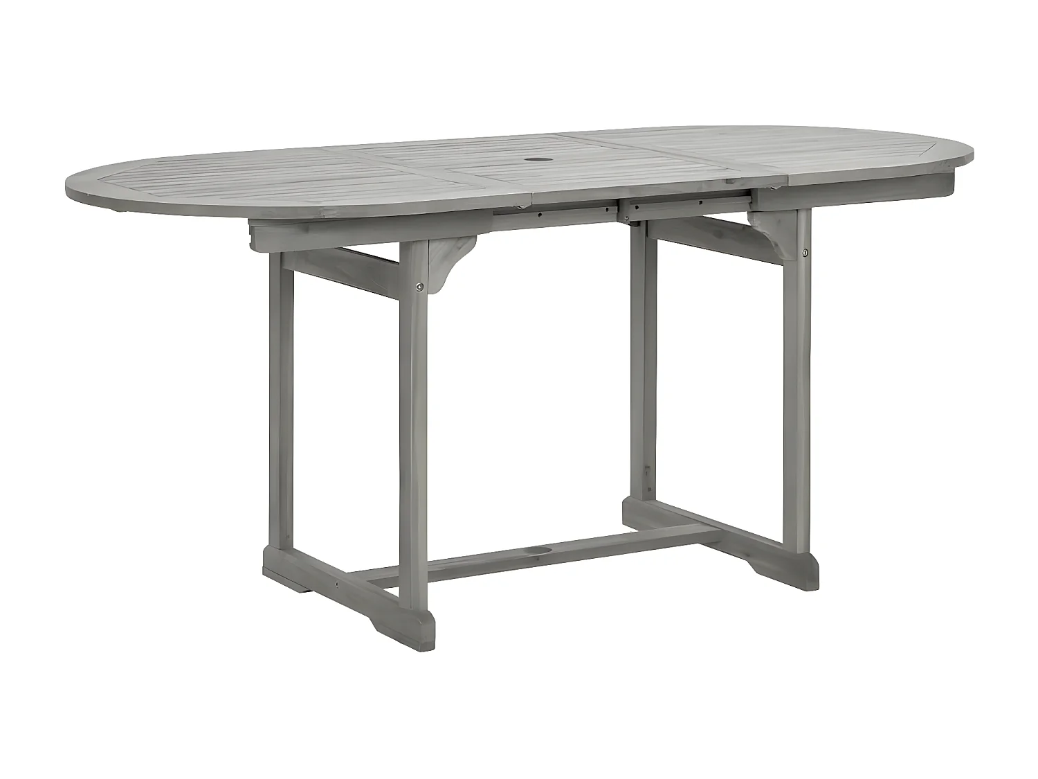 Stokkemarke  Tuintafel (120-170)x80x75 cm massief acaciahout