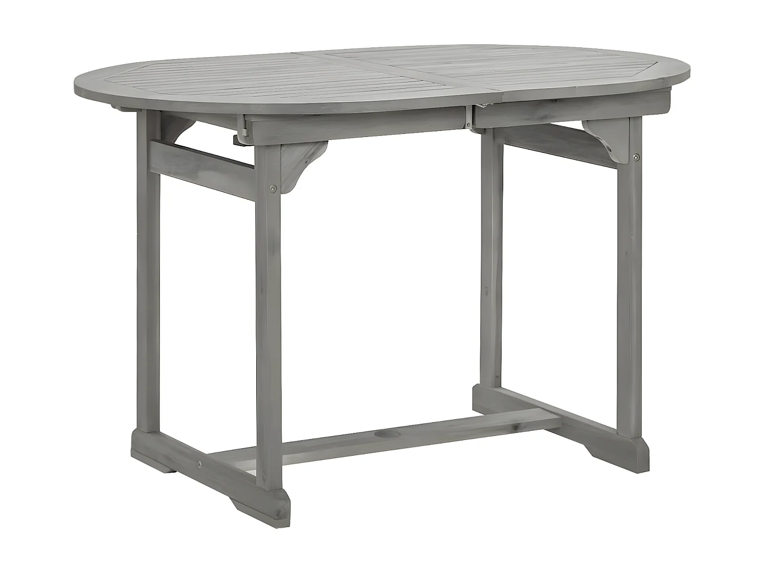 Stokkemarke  Tuintafel (120-170)x80x75 cm massief acaciahout