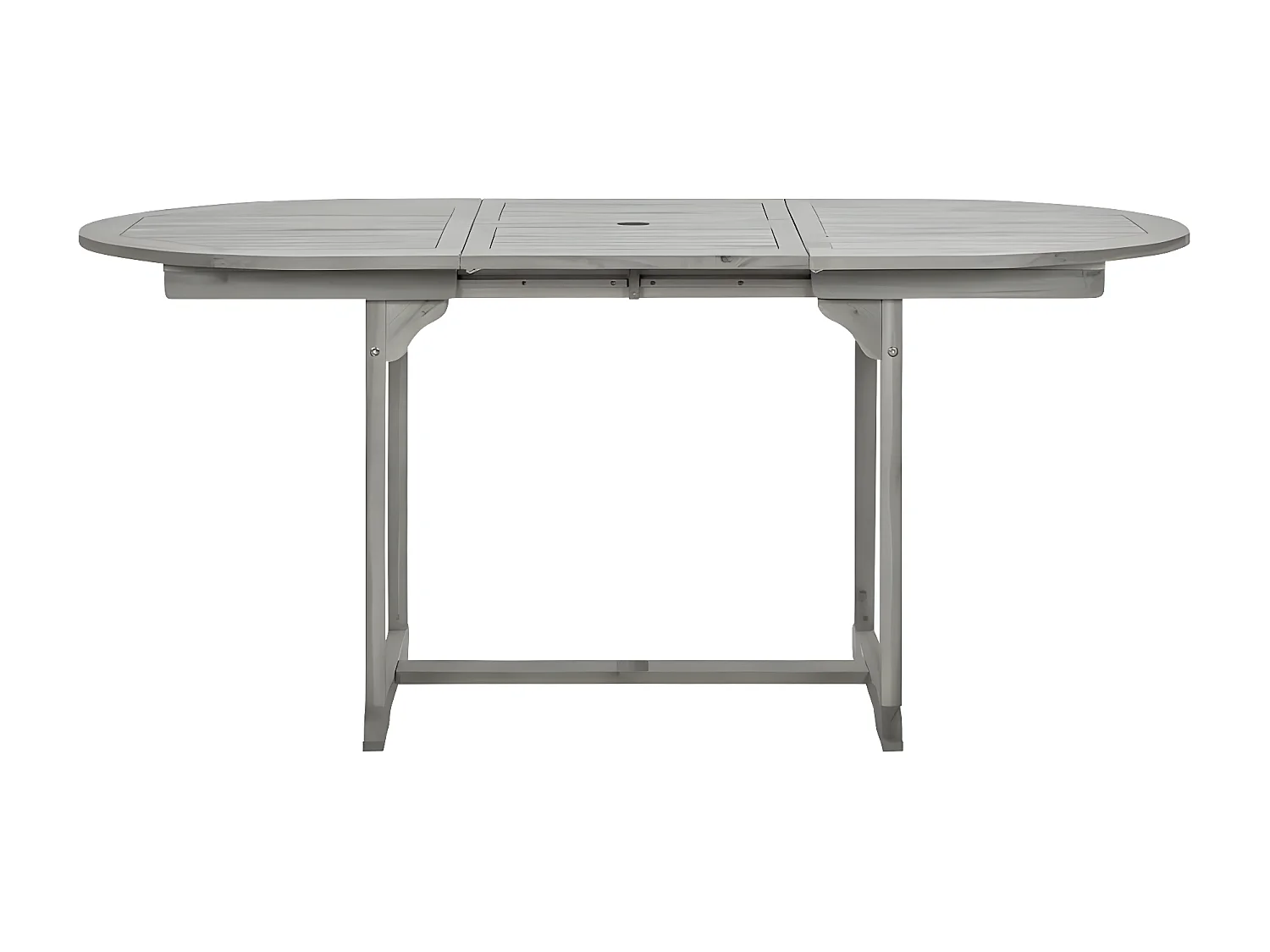 Stokkemarke  Tuintafel (120-170)x80x75 cm massief acaciahout
