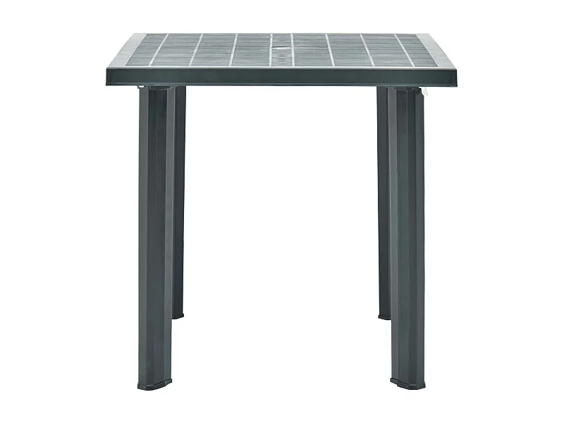 Claire-Evelyne  Gartentisch Grün 80x75x72 cm Kunststoff