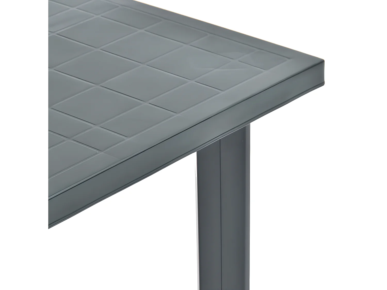 Claire-Evelyne  Tuintafel 80x75x72 cm kunststof groen