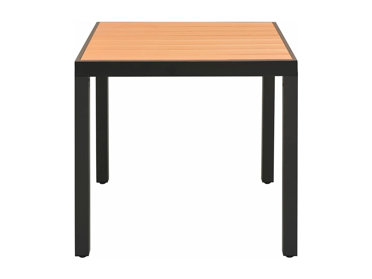 Valentin-Luc  Tuintafel 80x80x74 cm aluminium en HKC bruin