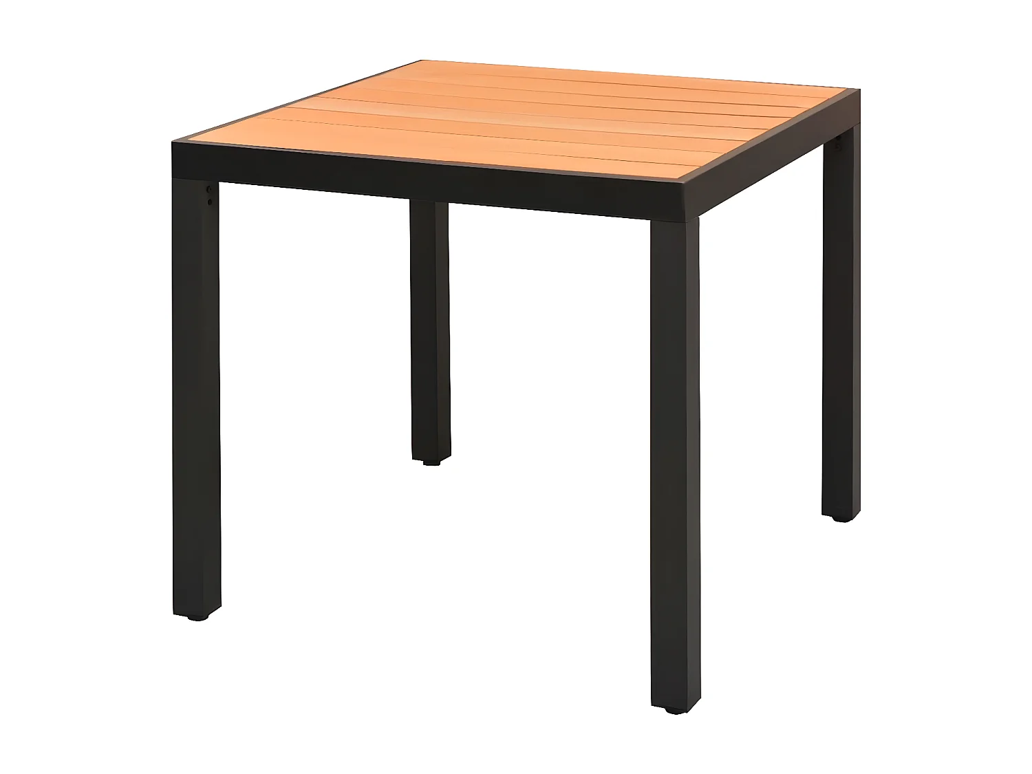 Valentin-Luc  Tuintafel 80x80x74 cm aluminium en HKC bruin