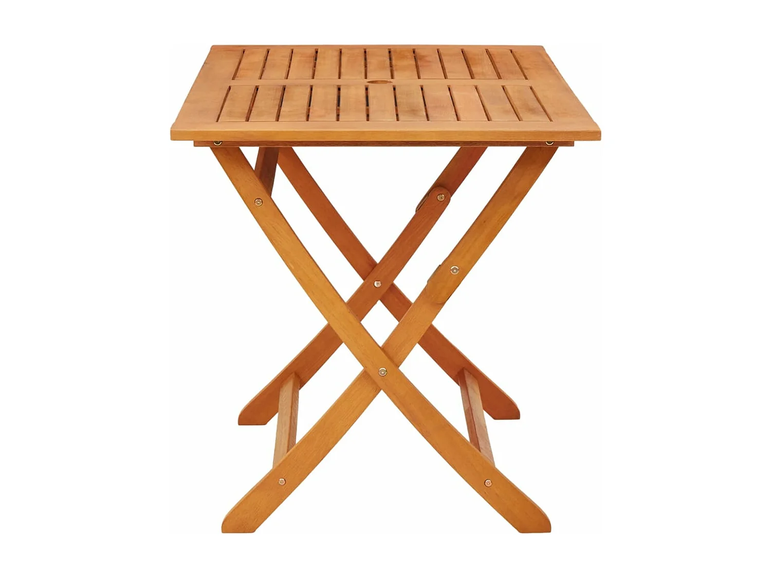 Jussi  Table pliable de jardin 120x70x75 cm bois d'eucalyptus solide