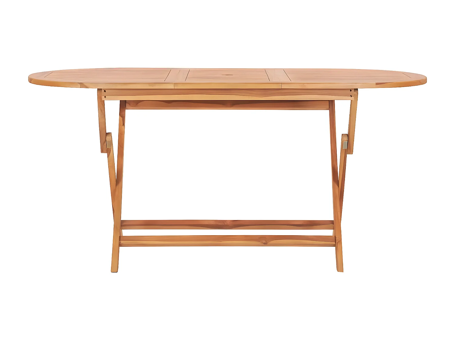 Garden Furniture -  Tuintafel inklapbaar 160x80x75 cm massief teakhout