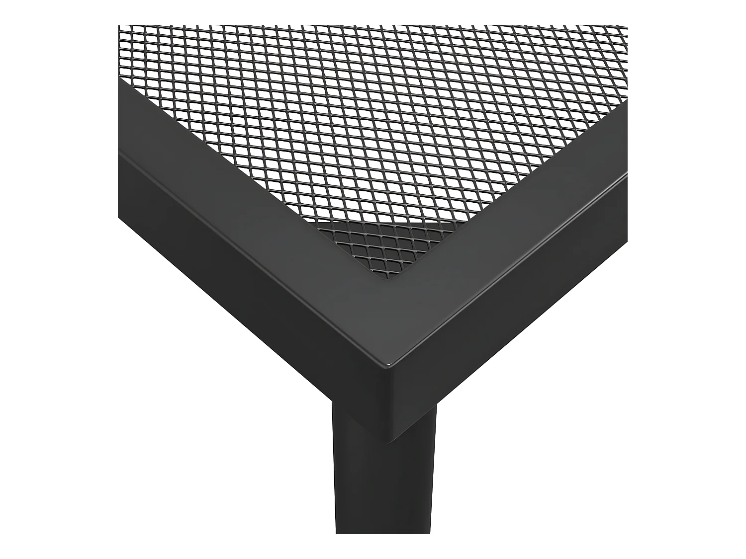 Ikast  Table de jardin anthracite 165x80x72 cm Treillis d'acier