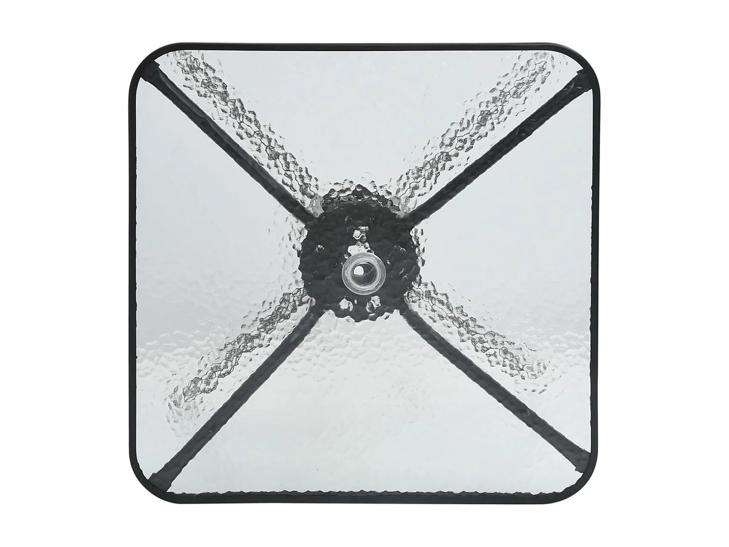 Galdir  Table de jardin Noir 70x70x70 cm Acier