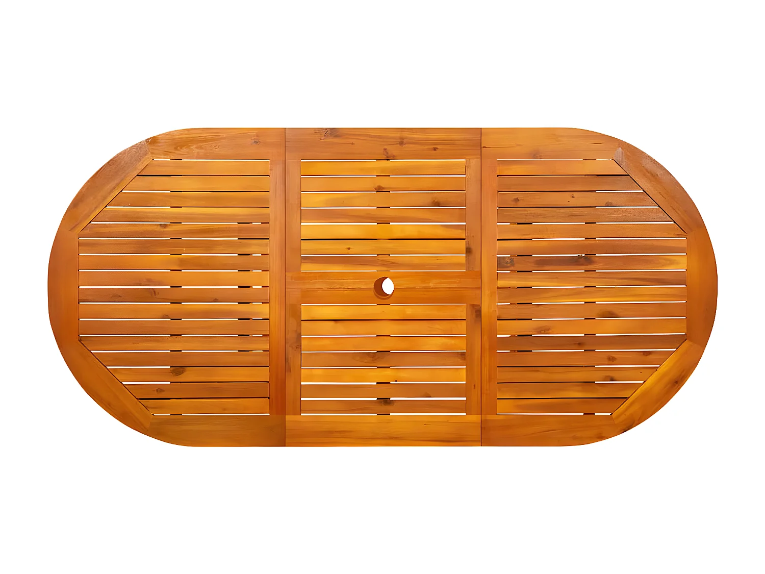 Wyril  Table à dîner de jardin (120-170)x80x75 cm Bois d'acacia massif