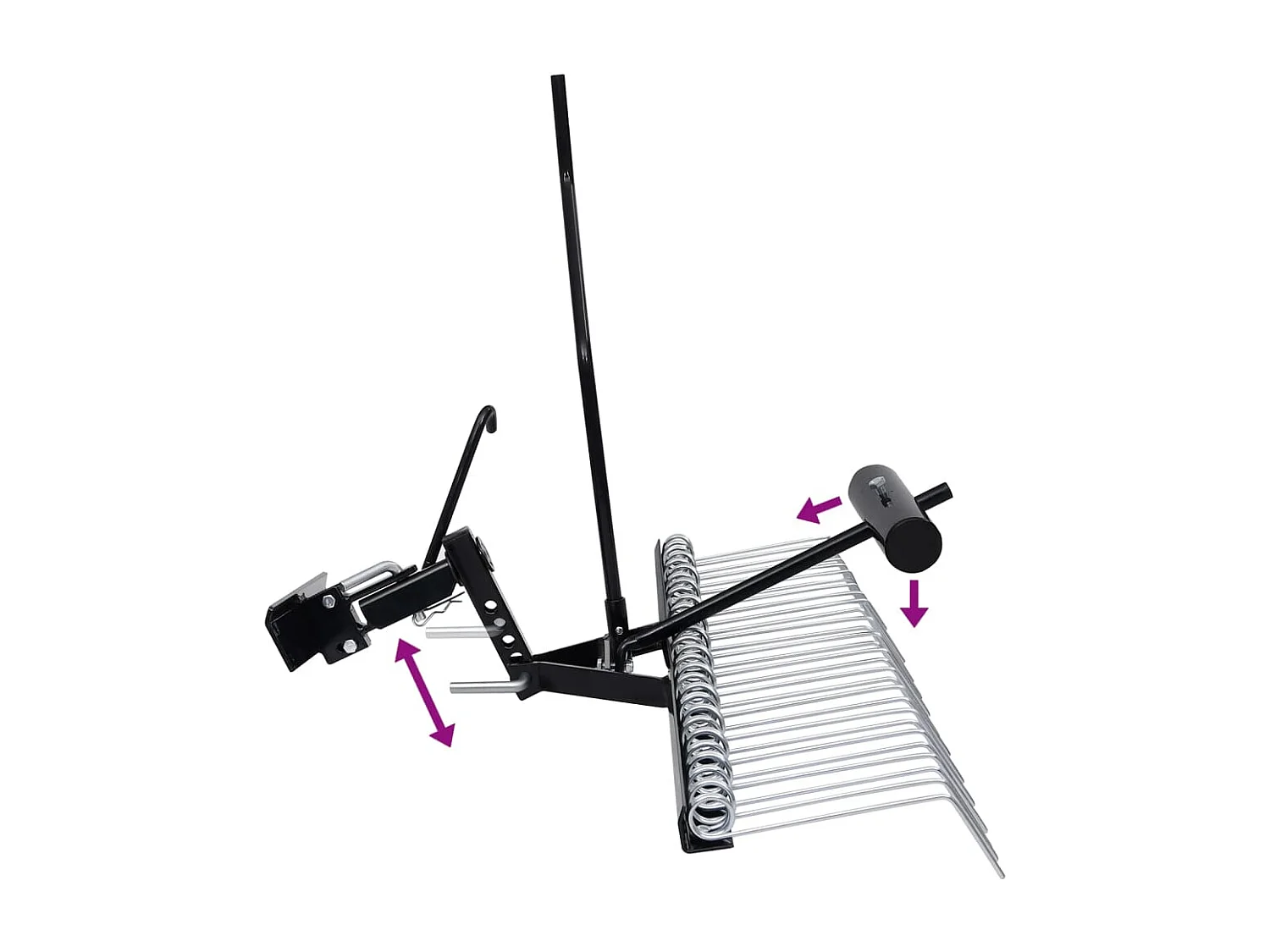 Maison Exclusive Escarificador para tractor cortacésped 109 cm