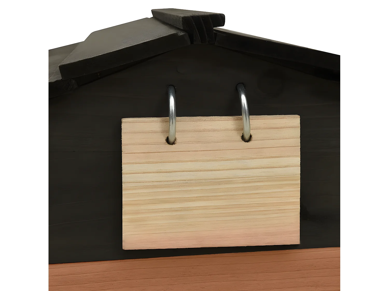 Prolenta Premium -  Casetta per Tosaerba Robotizzato Nero Marrone 78x74x54 cm Abete