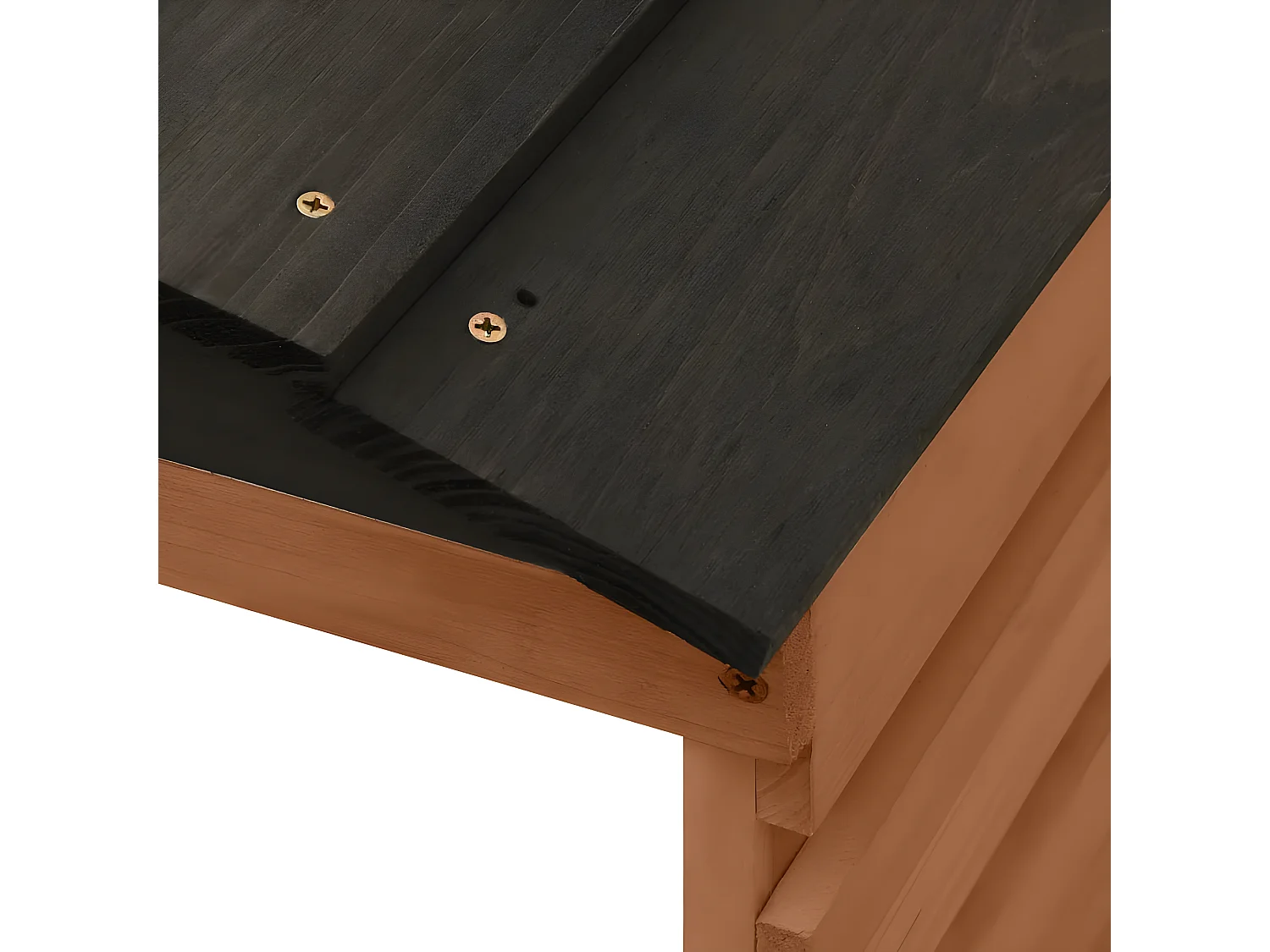 Prolenta Premium -  Casetta per Tosaerba Robotizzato Nero Marrone 78x74x54 cm Abete