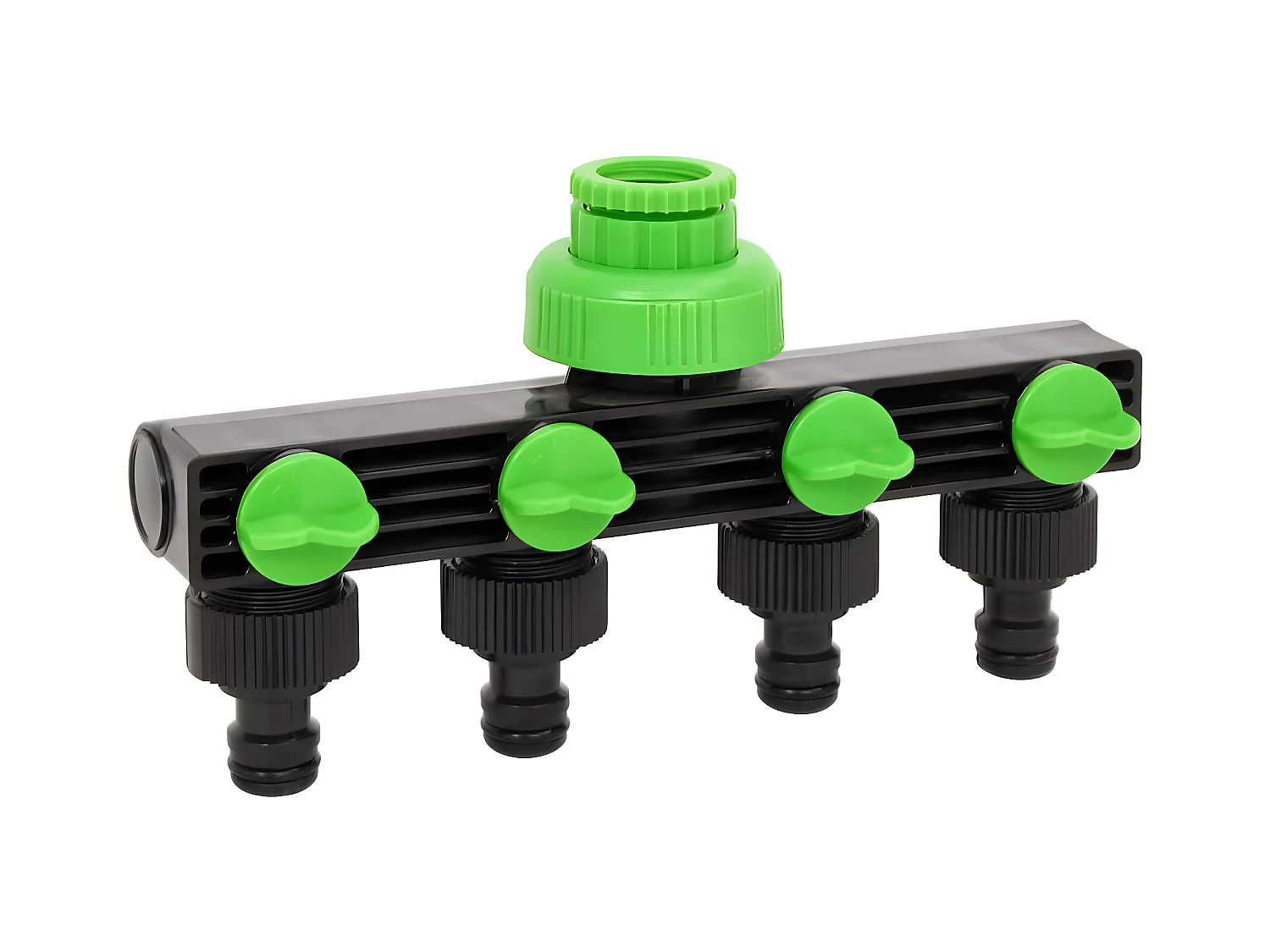Prolenta Premium -  Adaptador para grifo de 4 vías ABS & PP verde negro 19,5x6x11cm
