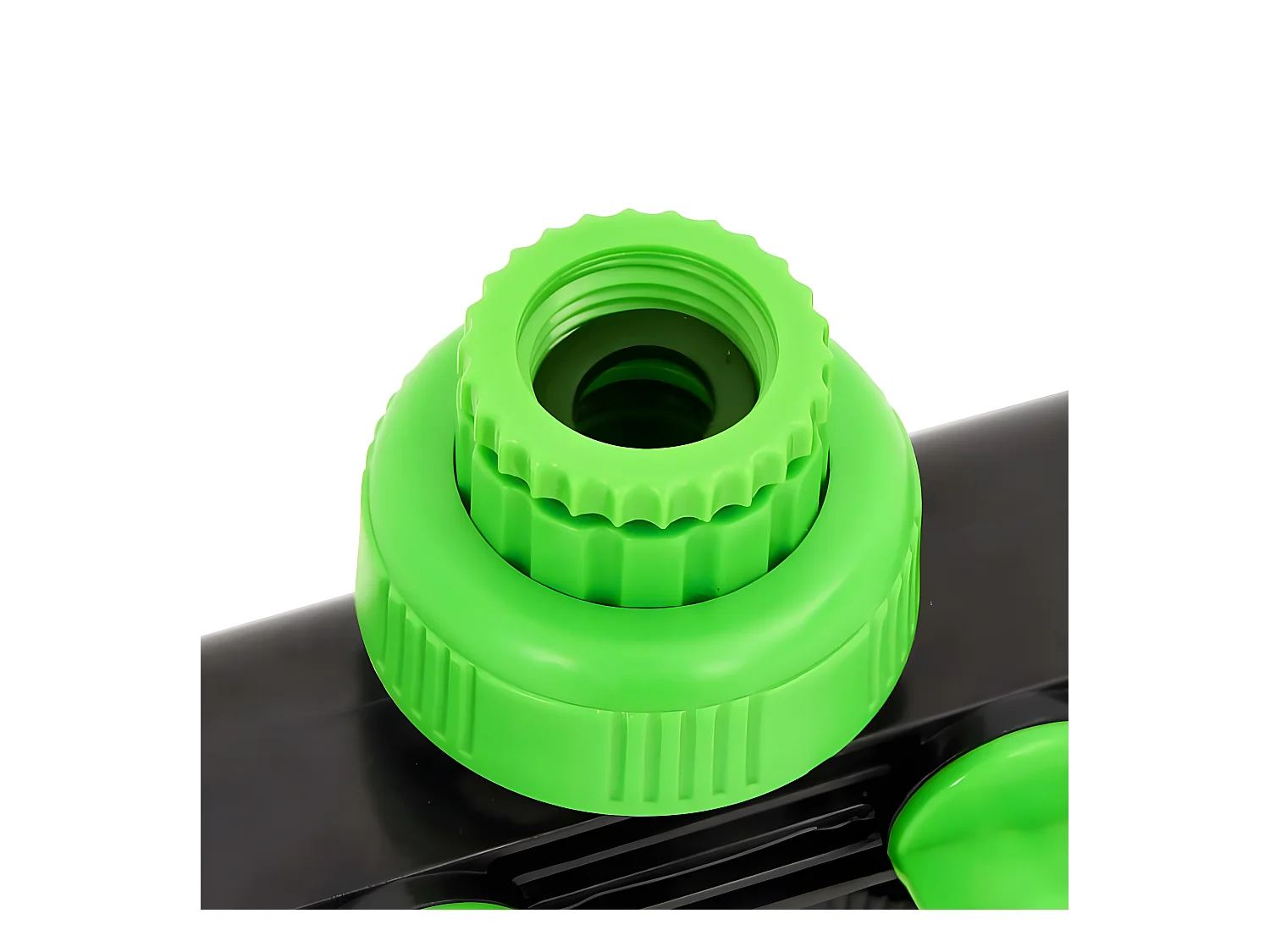 Prolenta Premium -  Adaptador para grifo de 4 vías ABS & PP verde negro 19,5x6x11cm