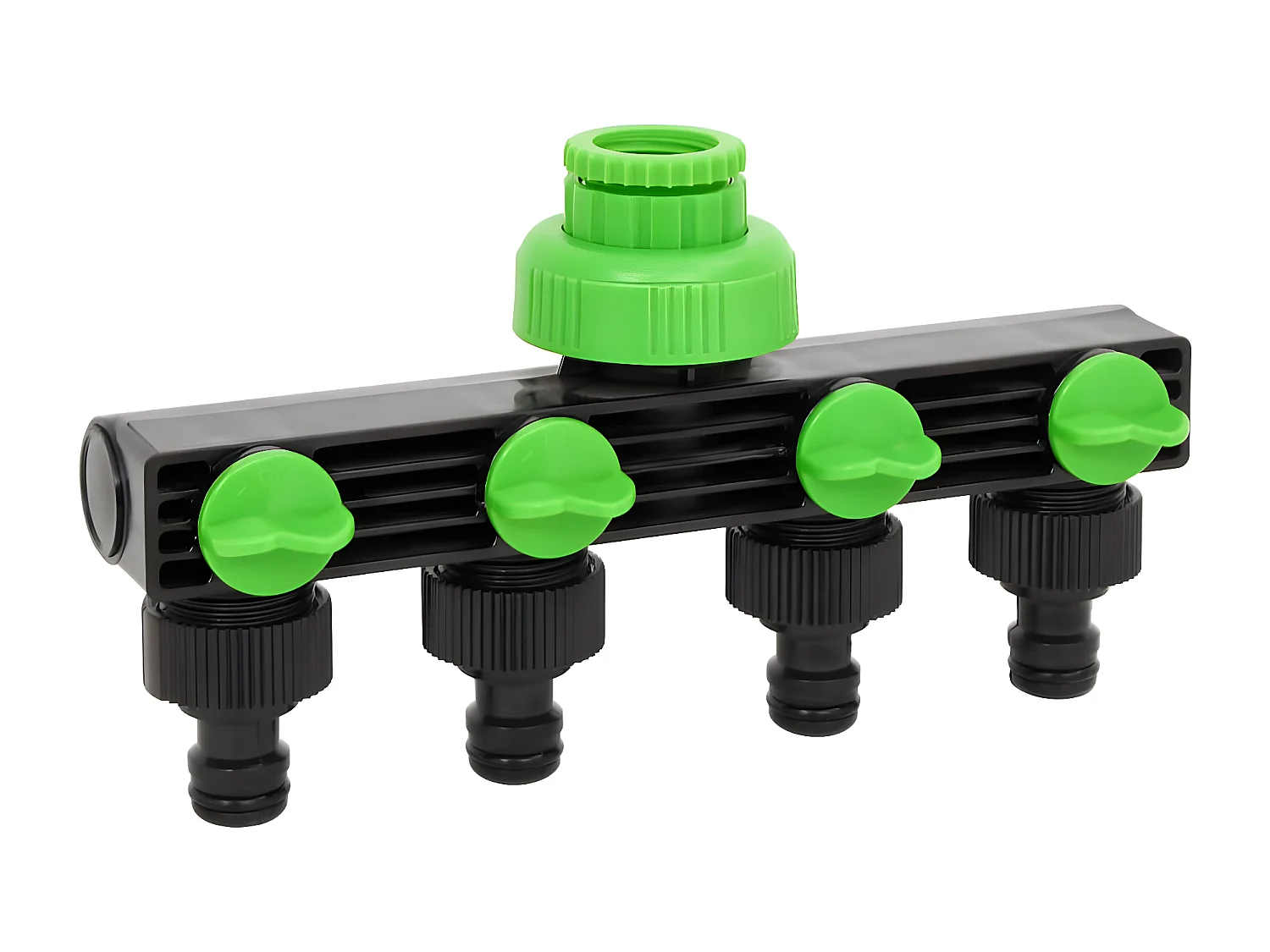 Prolenta Premium -  Adaptador para grifo de 4 vías ABS & PP verde negro 19,5x6x11cm