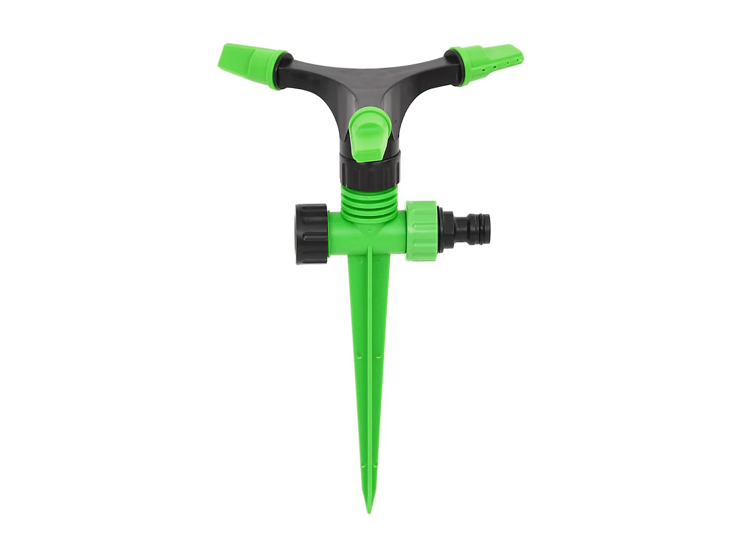 Maison Exclusive Aspersores giratorios 4 uds verde negro 16x13,5x25,5 cm ABS&PP