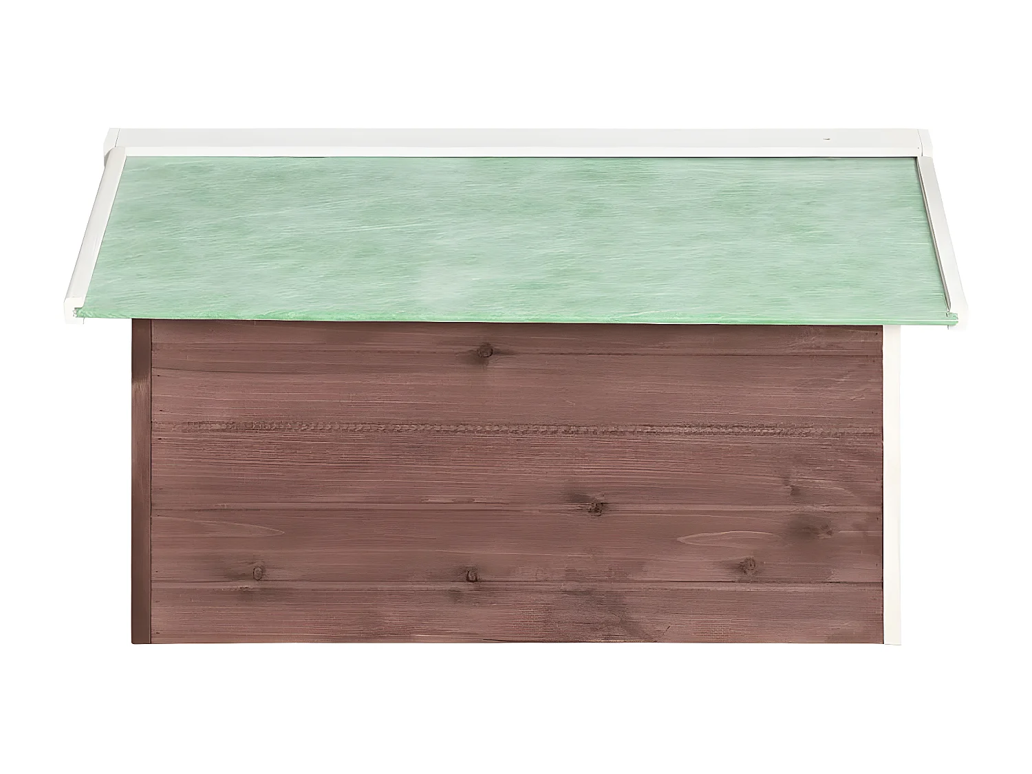 Prolenta Premium - Roboter-Rasenmäher Garage 72x87x50 cm Mocca Weiß Tannenholz