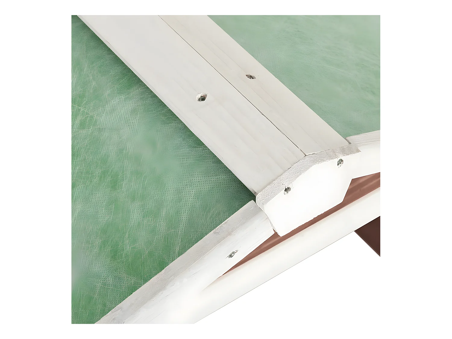 Prolenta Premium -  Garage de tondeuse à gazon 72x87x50 cm Moka et blanc Sapin
