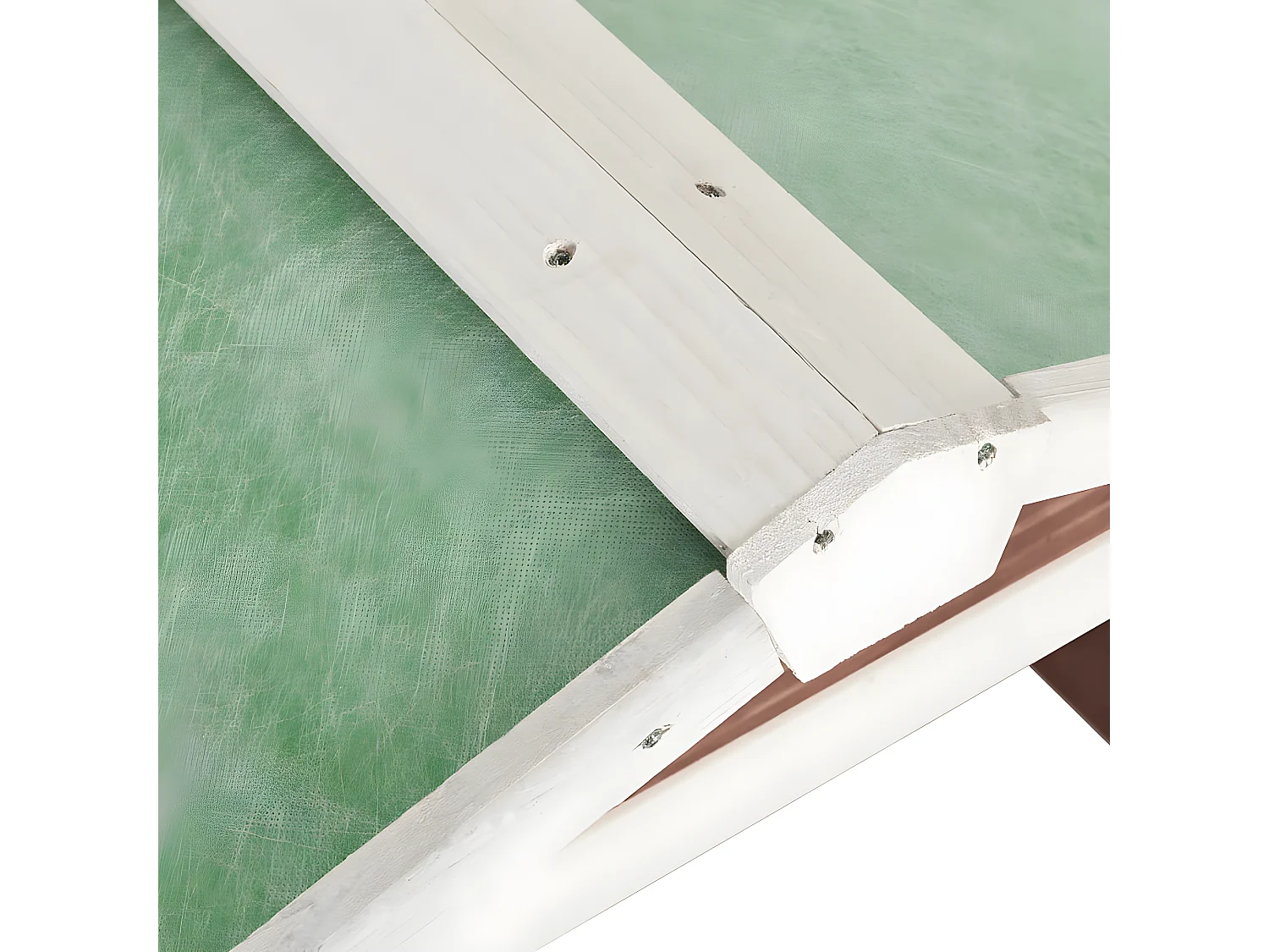 Prolenta Premium -  Garage de tondeuse à gazon 72x87x50 cm Moka et blanc Sapin