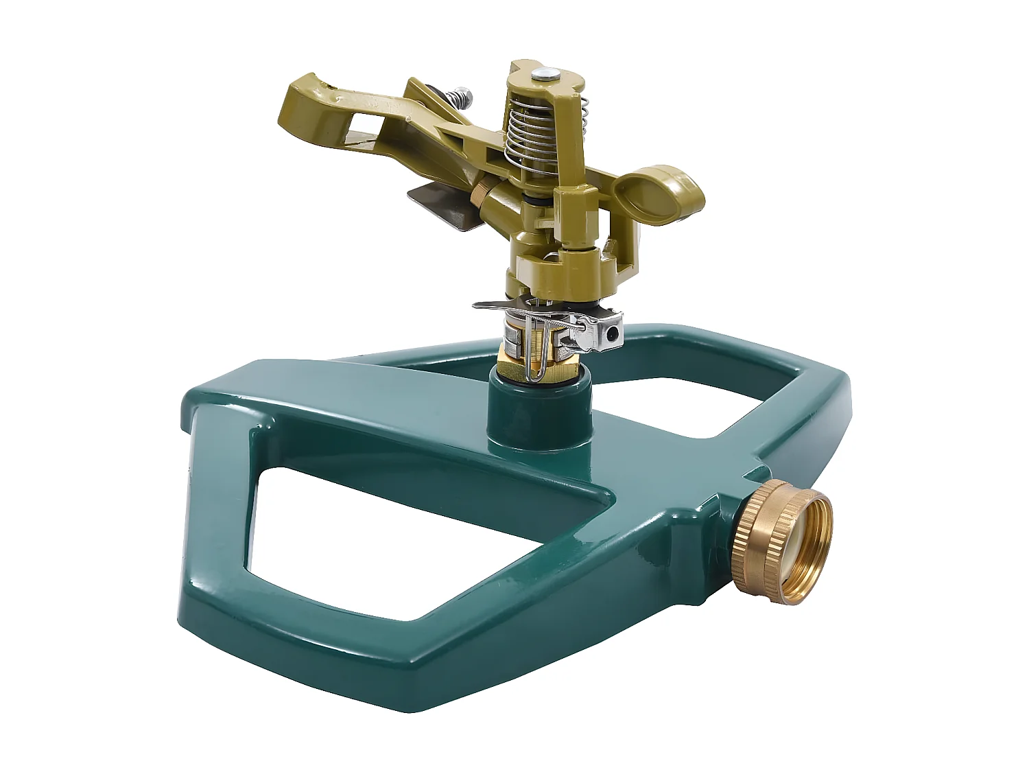 Prolenta Premium - Rotierender Sprinkler Grün 21×22×13 cm Metall