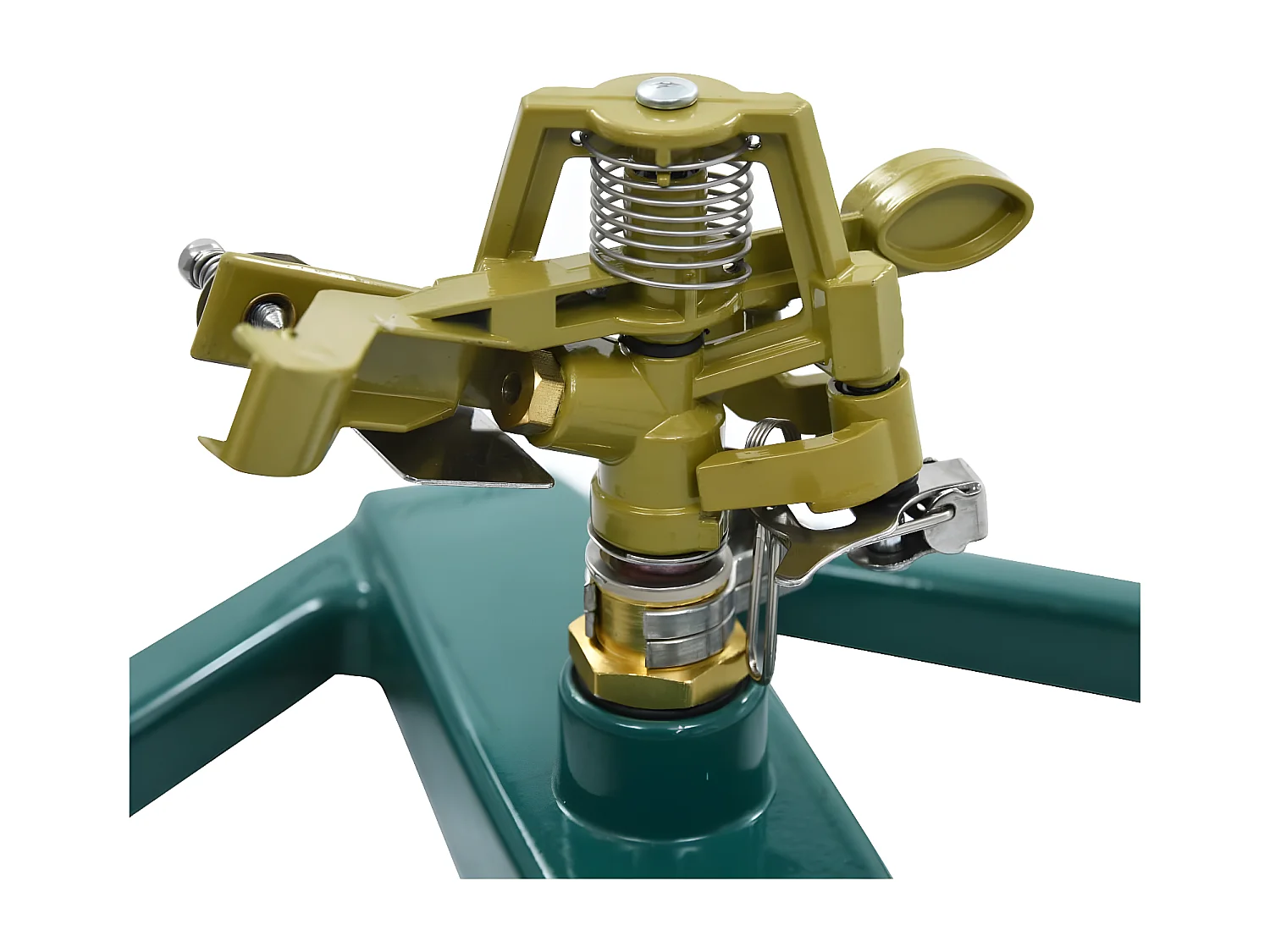 Prolenta Premium - Rotierender Sprinkler Grün 21×22×13 cm Metall